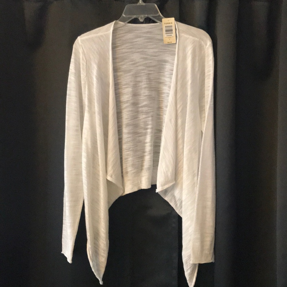 Sheer long sleeve cardigan